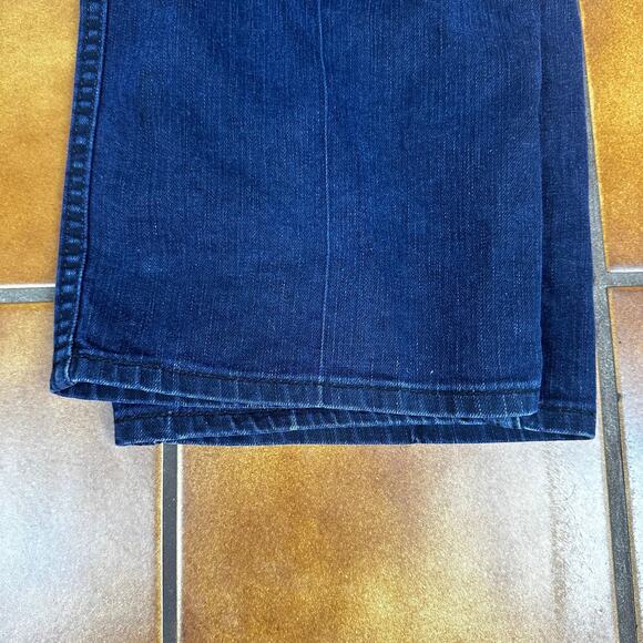 Men's Levi's 569 Loose Straight Jeans 33x34 Blue Dark Wash Denim Pants - Picture 10 of 10